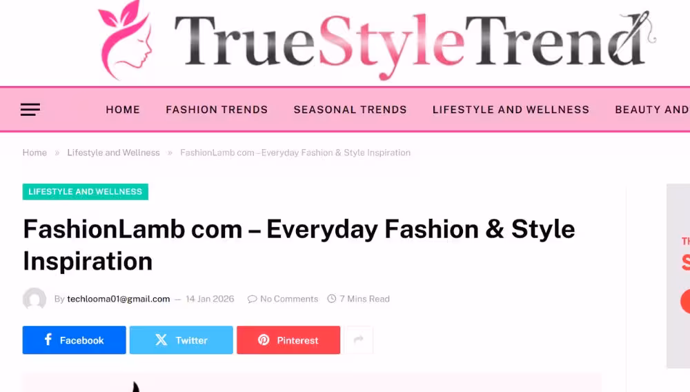 FashionLamb Com: Elevating Your Style and Confidence